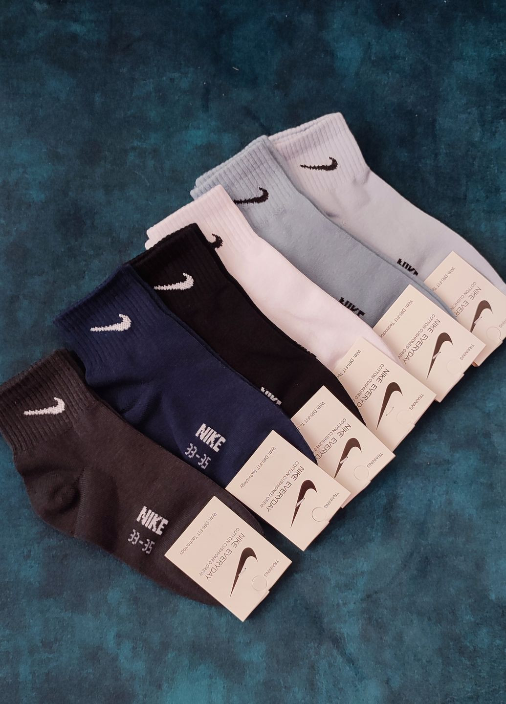 Носки хлопковые спортивные 6 пар DSС 905/6 No Brand (345733275)