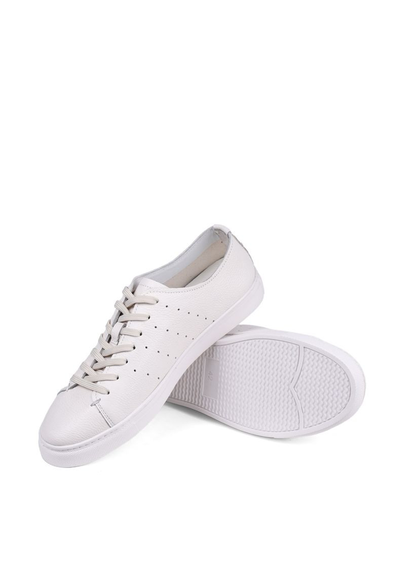 Білі чоловічі кеди 0846ab-20-g10 білий шкіра MIRATON