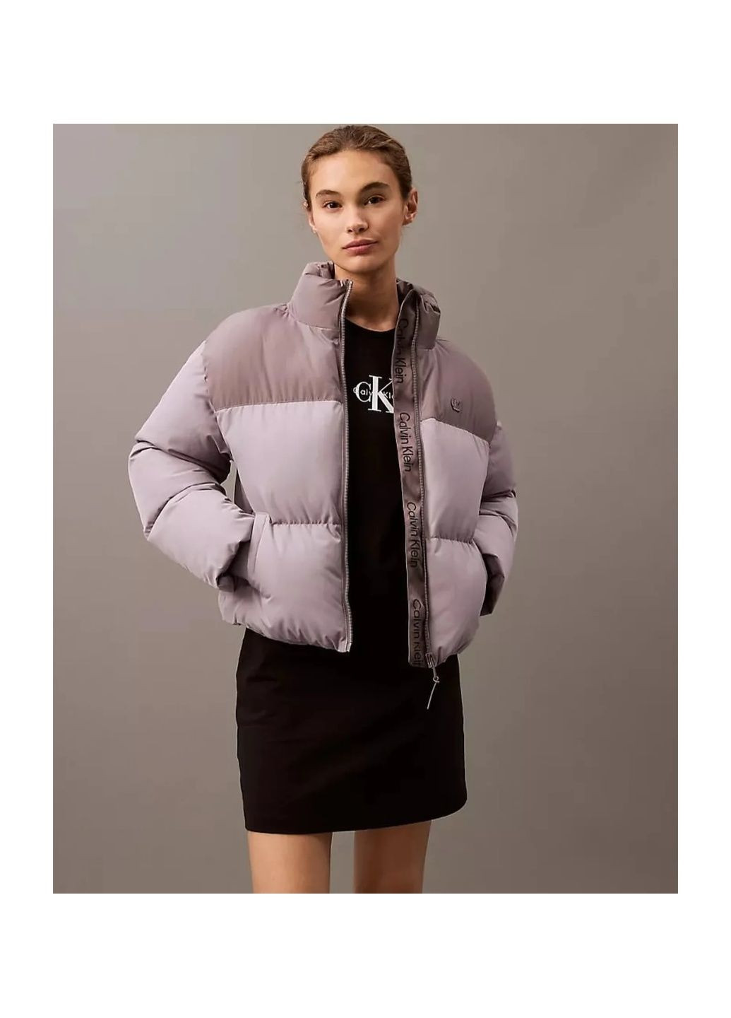 Фіолетова пуховик жіночий violet 40wl853030 Calvin Klein