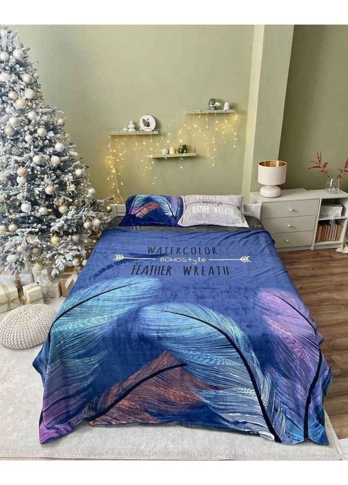 Постельное белье плюшевое полуторное Home 20692 160х215 см DUSHKA (336328655)