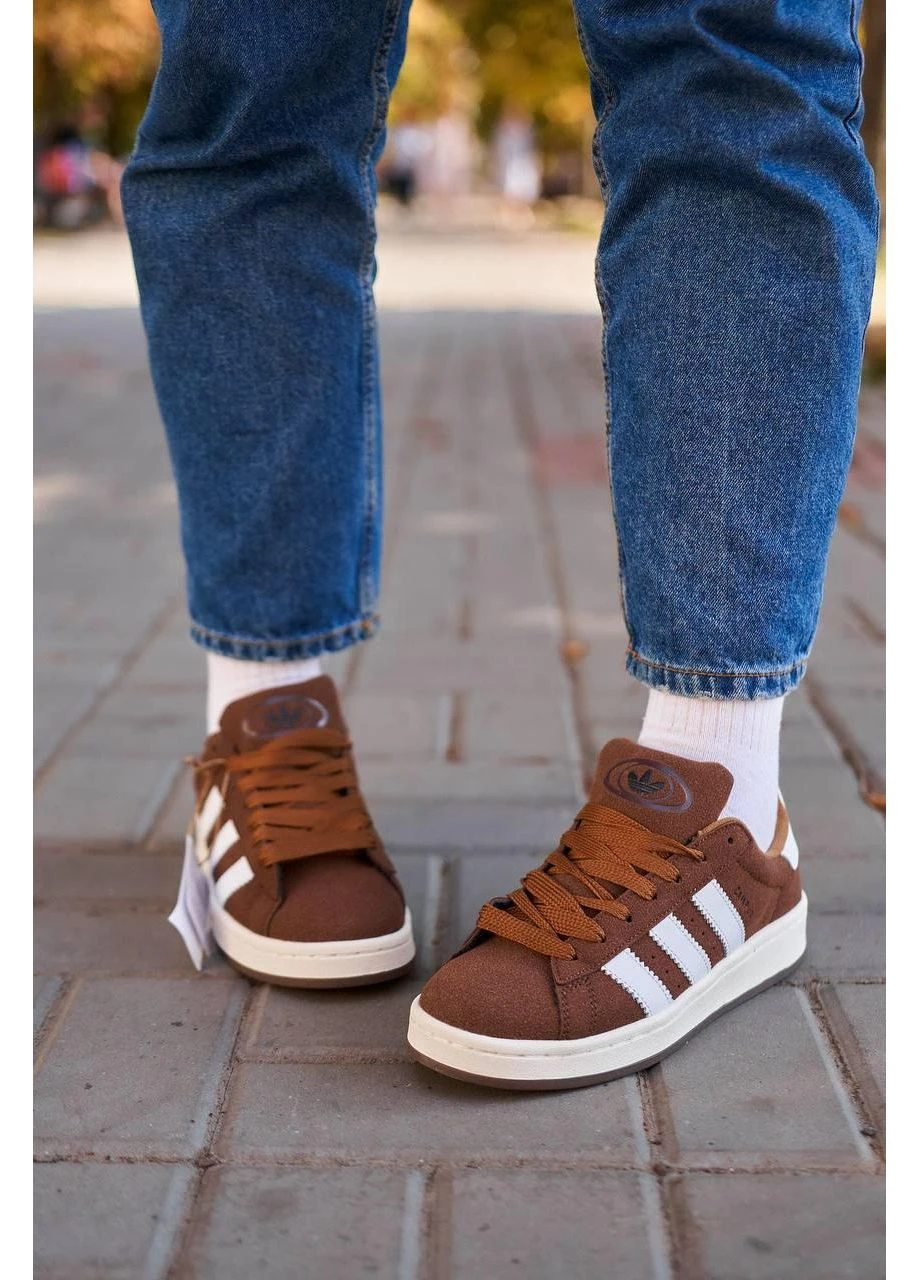 Коричневые демисезонные кроссовки мужские adidas campus 00s brown адидас кампус коричневые No Brand