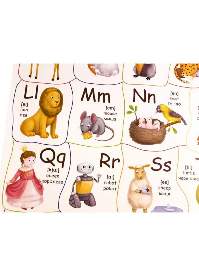 Плакат Англійський алфавіт 120499 Зірка (341849263)