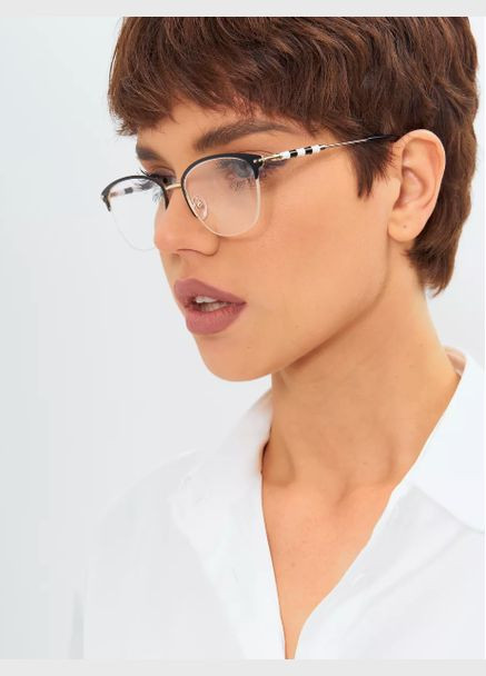 Женские очки для зрения, для чтения +2.00 полуоправа металл Ralph (337171425)
