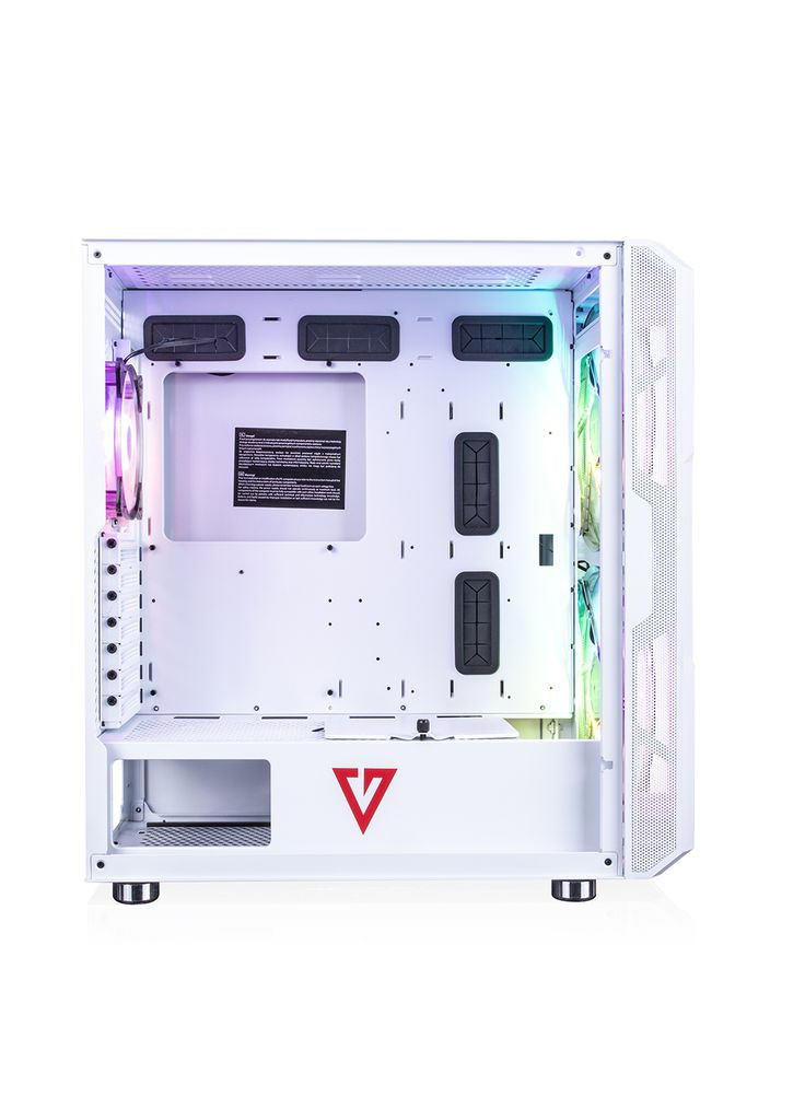 Корпус AMIRANI ARGB WHITE fans 2x200mm+1x120mm без БП ATX Modecom (314775198)