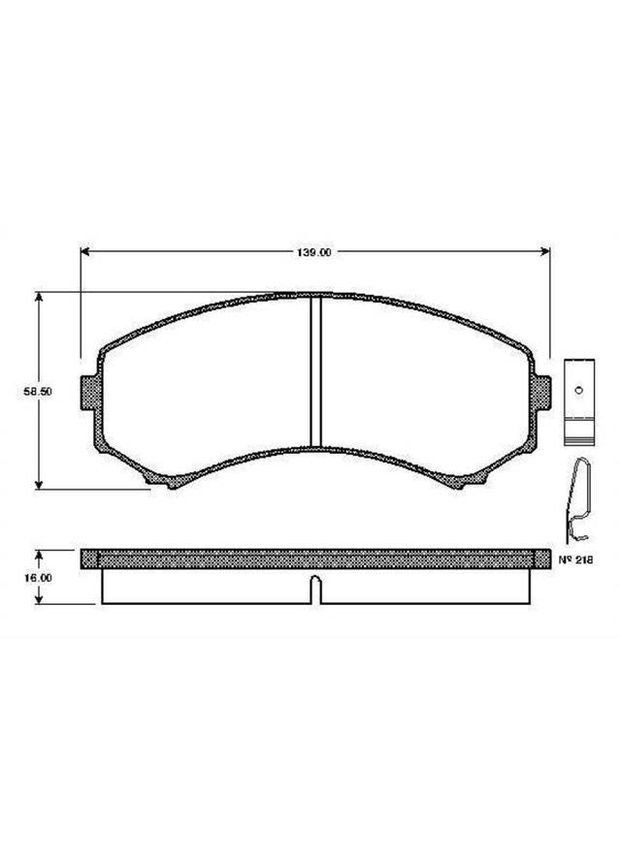 Колодка тормозной диск. FORD FOCUS (DAW, DBW, DNW), TRANSIT передн. (выр-во ). (0 986 495 066) Bosch (368897239)