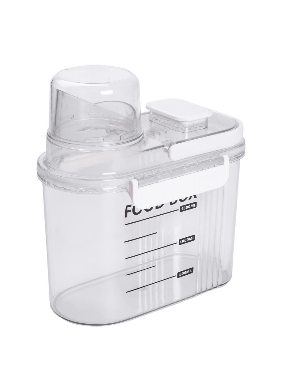 Контейнер для зберігання сипучих продуктів 20х11х22 см з дозатором і мірною шкалою ємність для круп 2л HP-27-13 (A-034186) Yiwu (347348946)