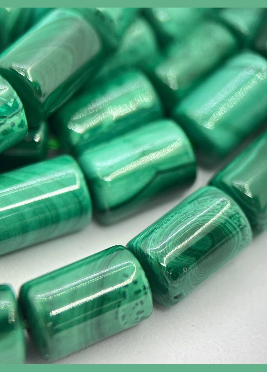 Малахит на нити без замка 8х12 мм 40 см No Brand (321963911)