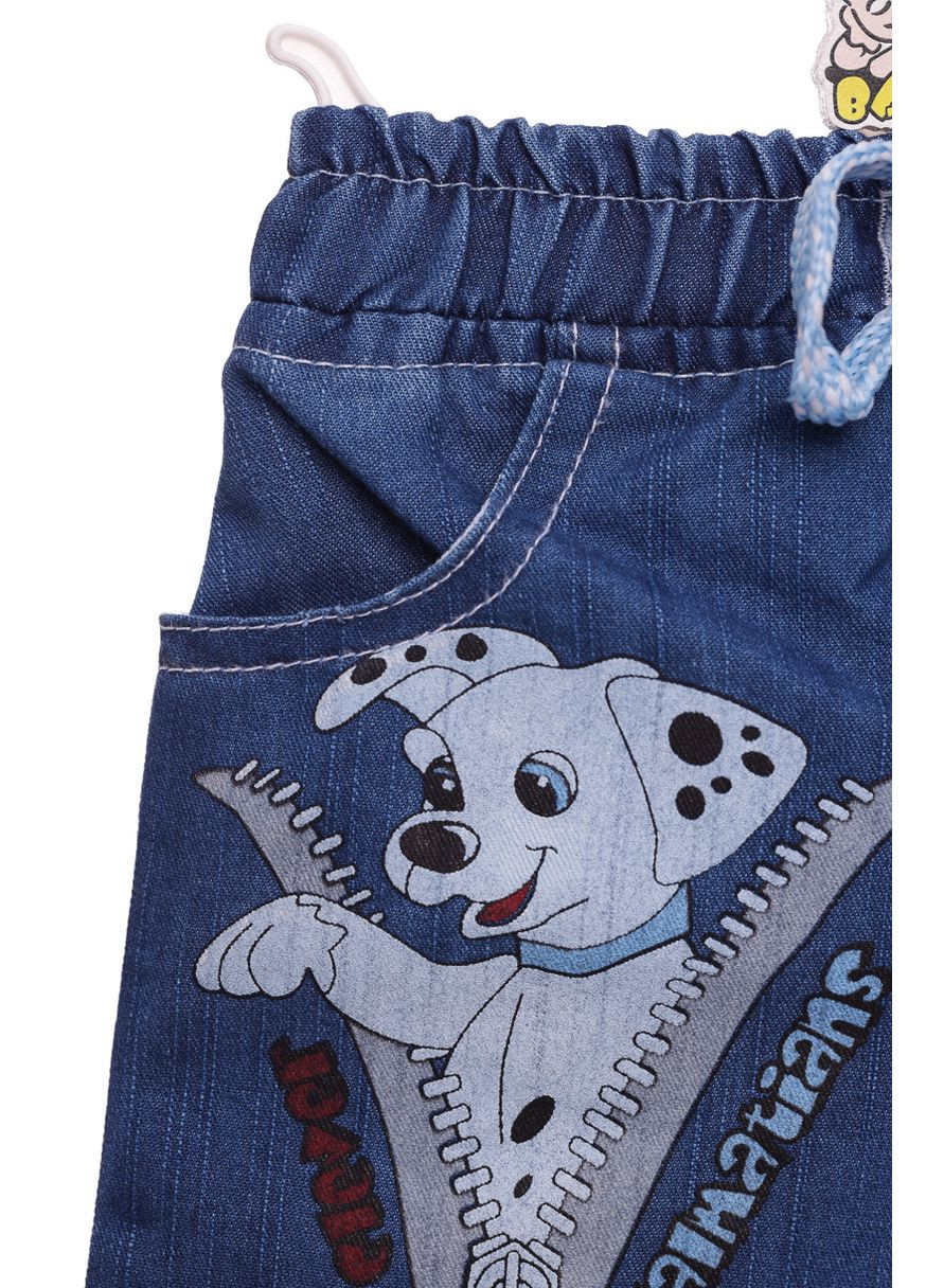 Шорти для хлопчика джинсові Песик синій 104 см (38628) BABYKROHA (297200310)