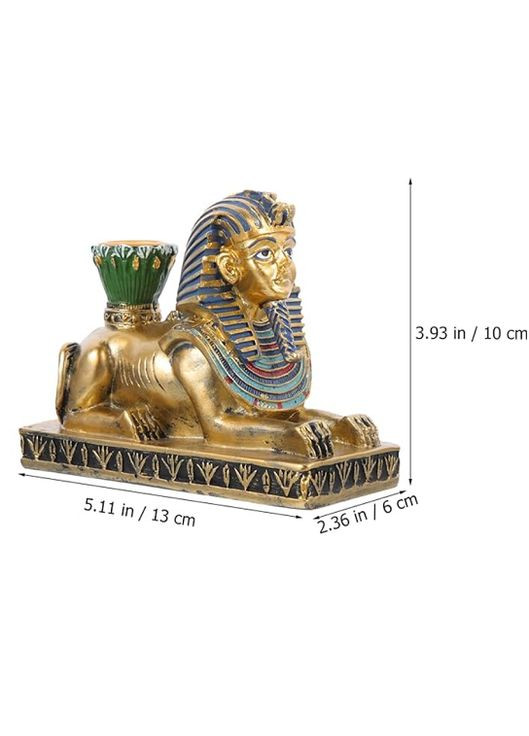 Фігурка зі смоли свічник ретро стародавній єгипетський бог Сфінкс No Brand (297847533)