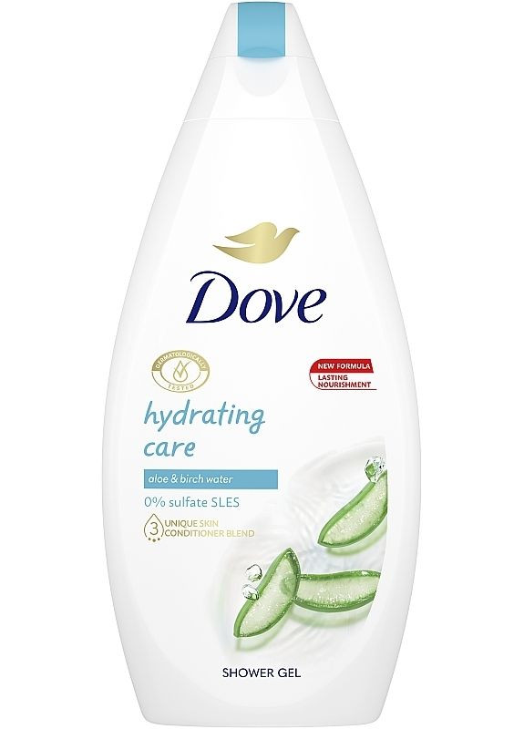 Крем гель для душа "Увлажняющий уход" Hydrating Care Shower Gel 250ml (2-910255) Dove (369793207)