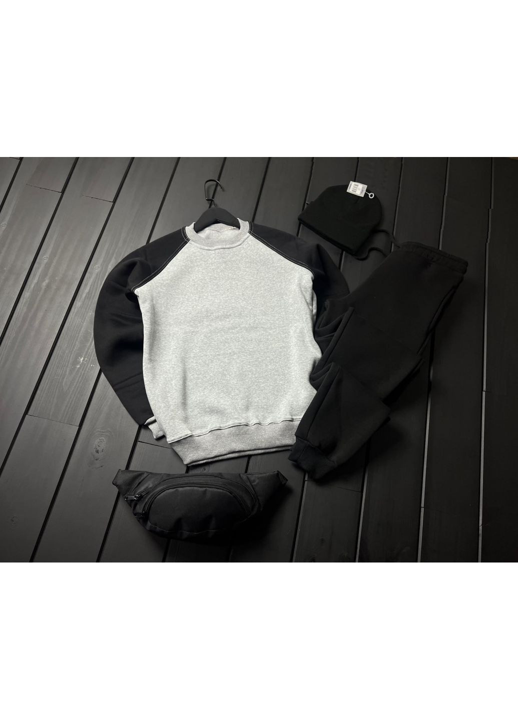 Мужские зимние сети разных цветов свитшот, брюки, шапка, бананка. No Brand (369158186)