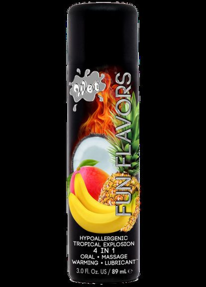 Розігрівач лубрикант Fun Flavors Tropical Fruit Explosion (мультифрукт) 89 мл Wet (297130726)