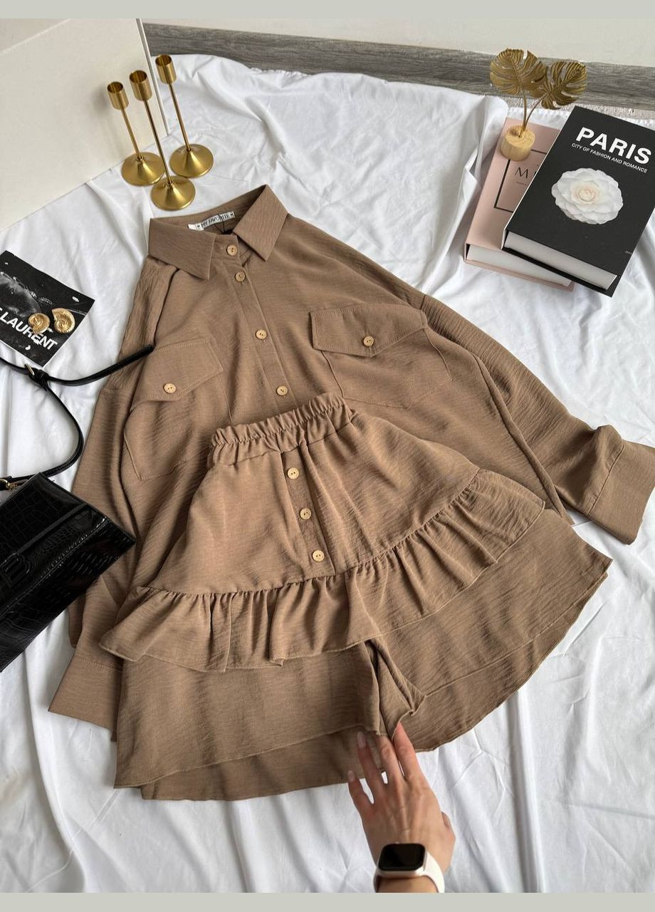 Костюм: шорты-юбка + рубашка Adelante (323136177)