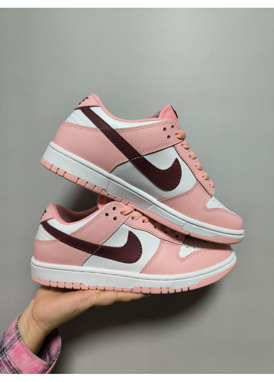 Рожеві Осінні кросівки чоловічі nike sb dunk low pink rose найк сб данк No Brand