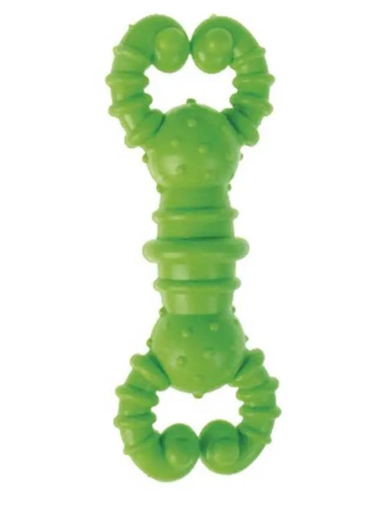 Іграшка для собак Dental Gum гантелька гумова (різні кольори), 11.5 см TATRAPET (307172412)