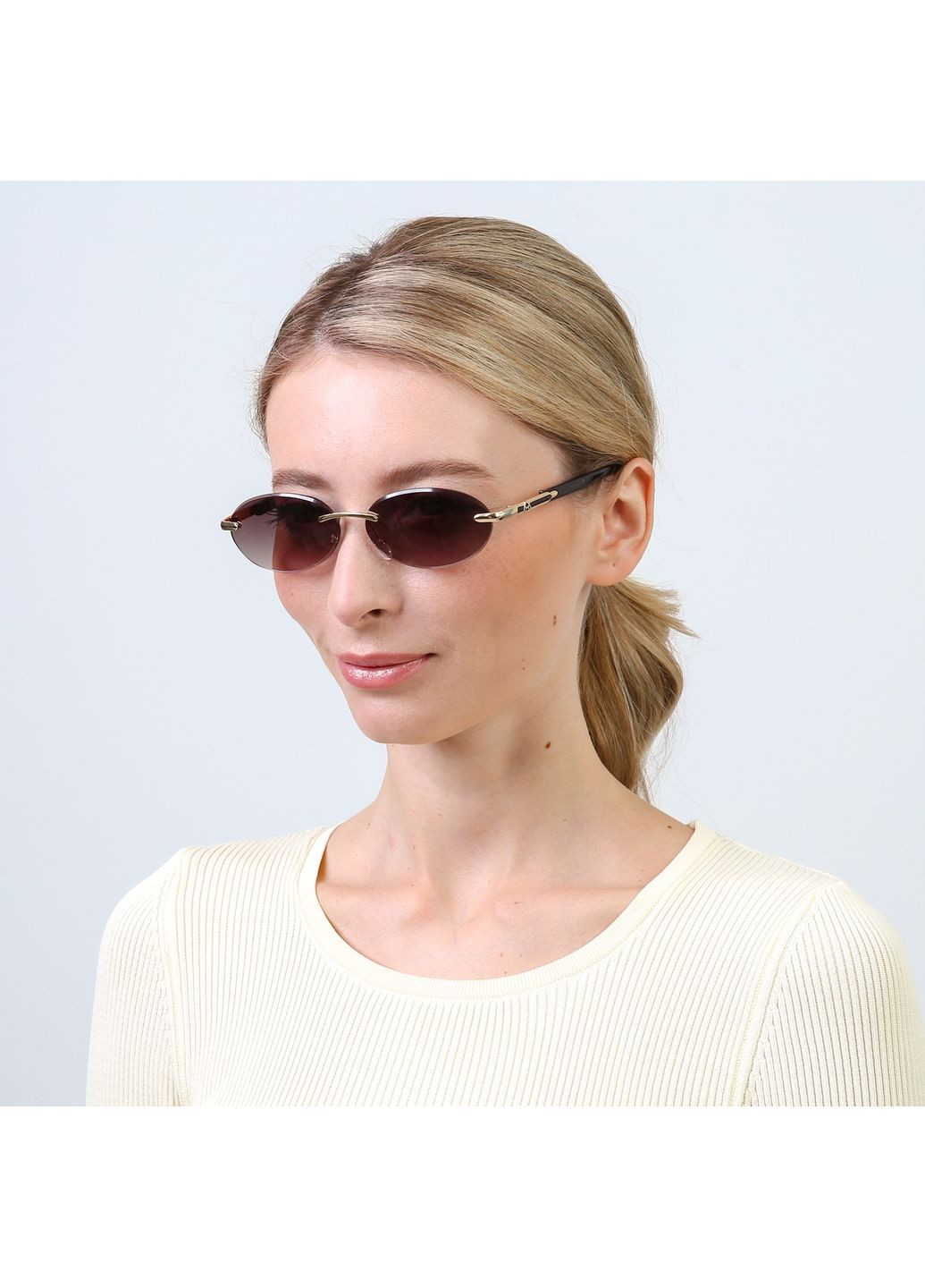 Сонцезахисні окуляри Еліпси жіночі LuckyLOOK 856-776 (345557078)