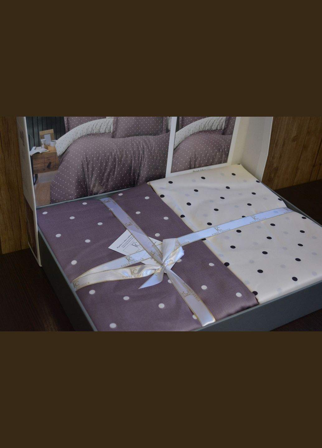 Постельное белье Cotton 160x220 см Point Lilac First Choice (318387072)