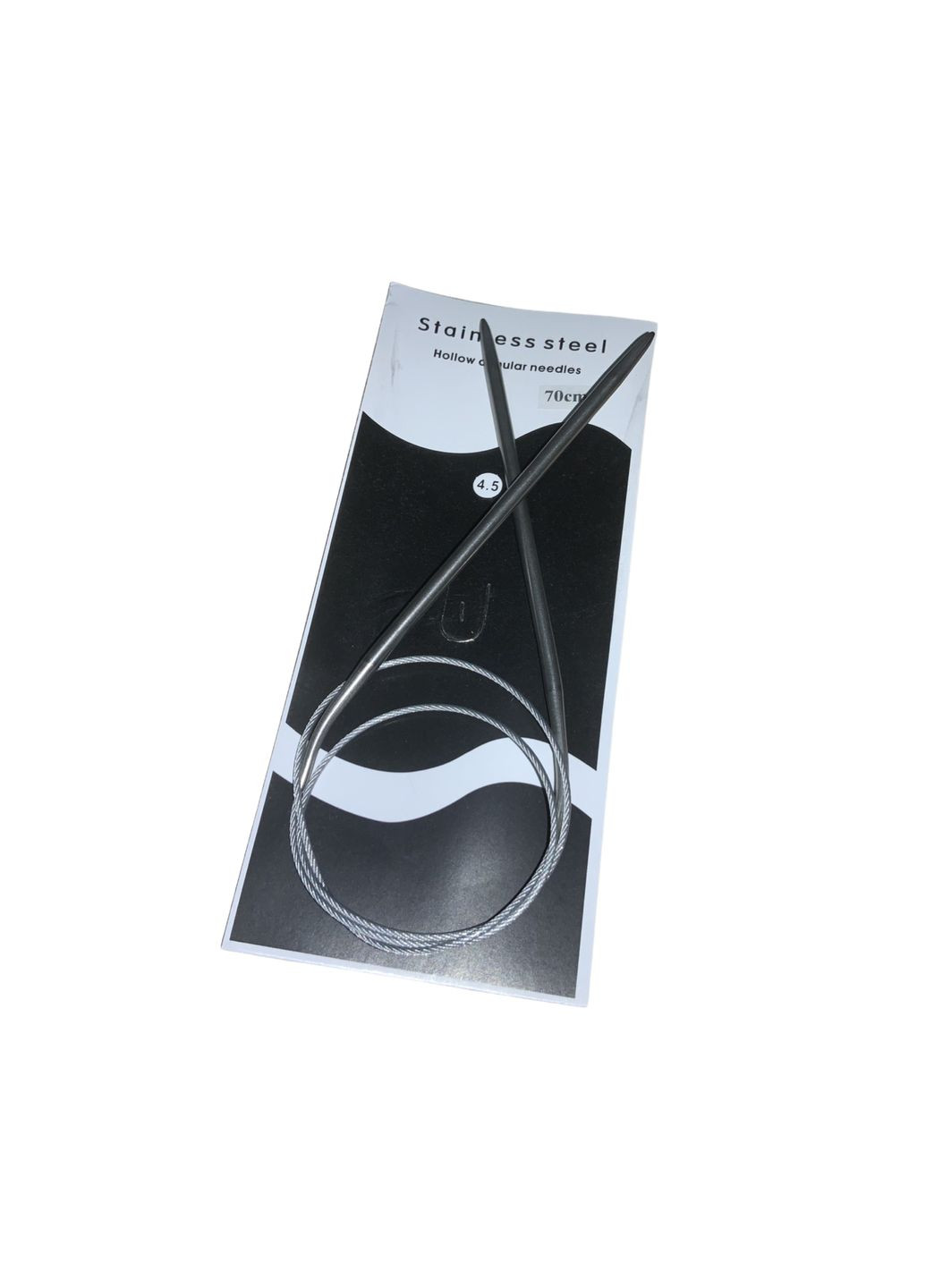 Спиці металеві кругові на тросі 70см/№4.5 FROM FACTORY SD45 (335396725)