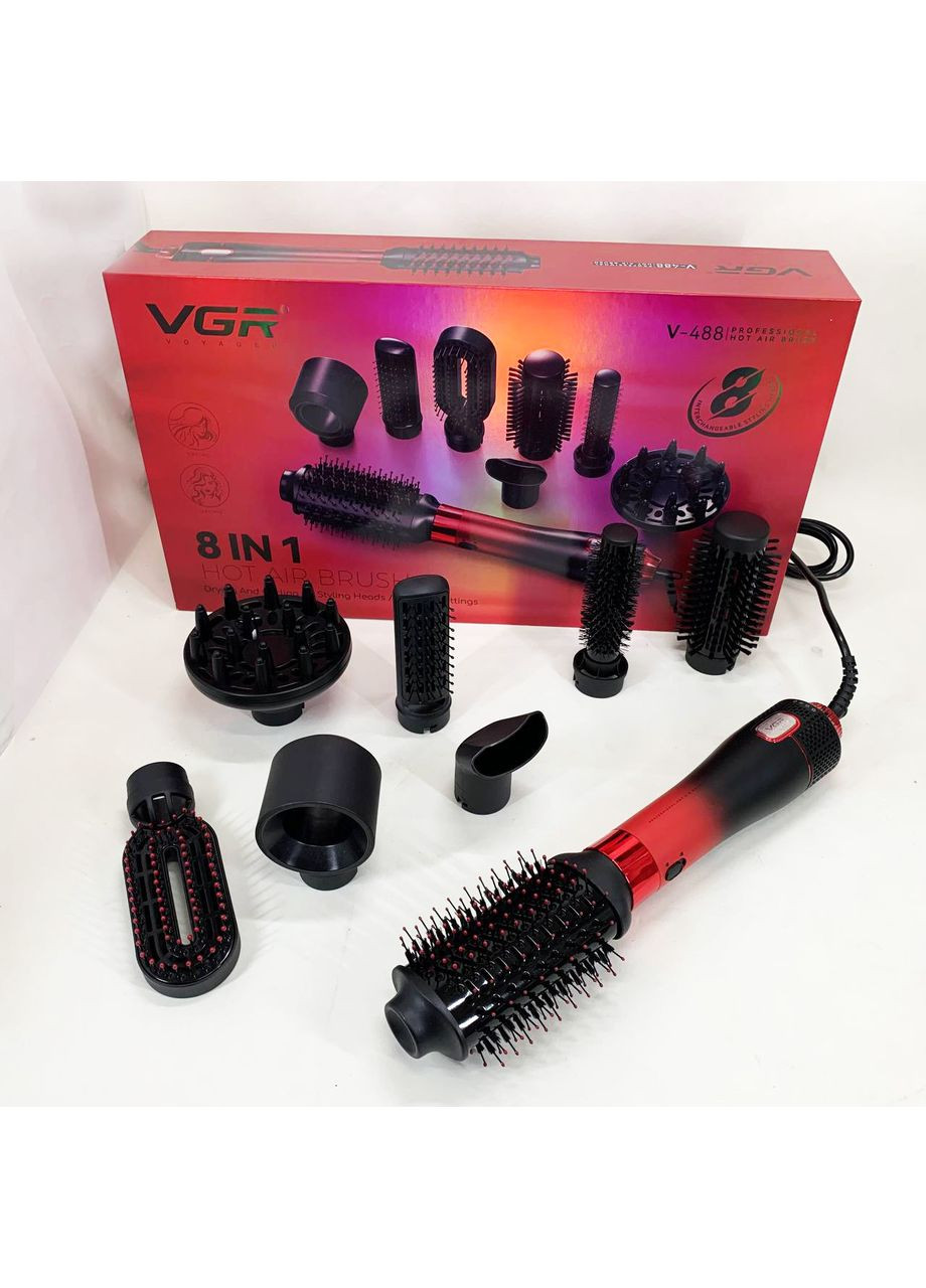 Дорожный мощный фен для волос 8 в 1 V-488, Электрический фен для укладки, Удобный XN-480 электрический фен VGR (351486402)