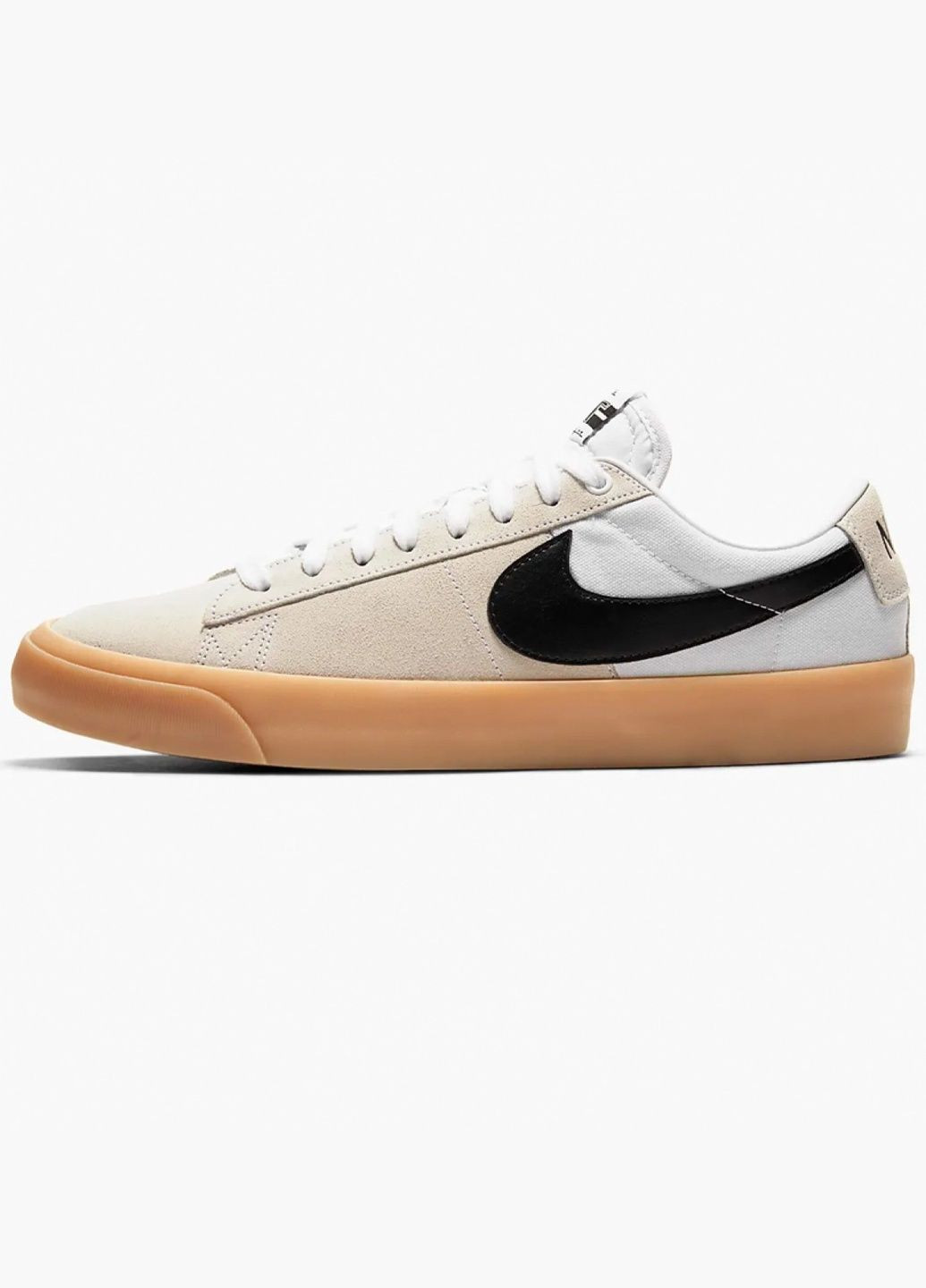 Бежеві всесезонні кросівки унісекс sb zoom blazer low pro gt beige dc7695-100 Nike