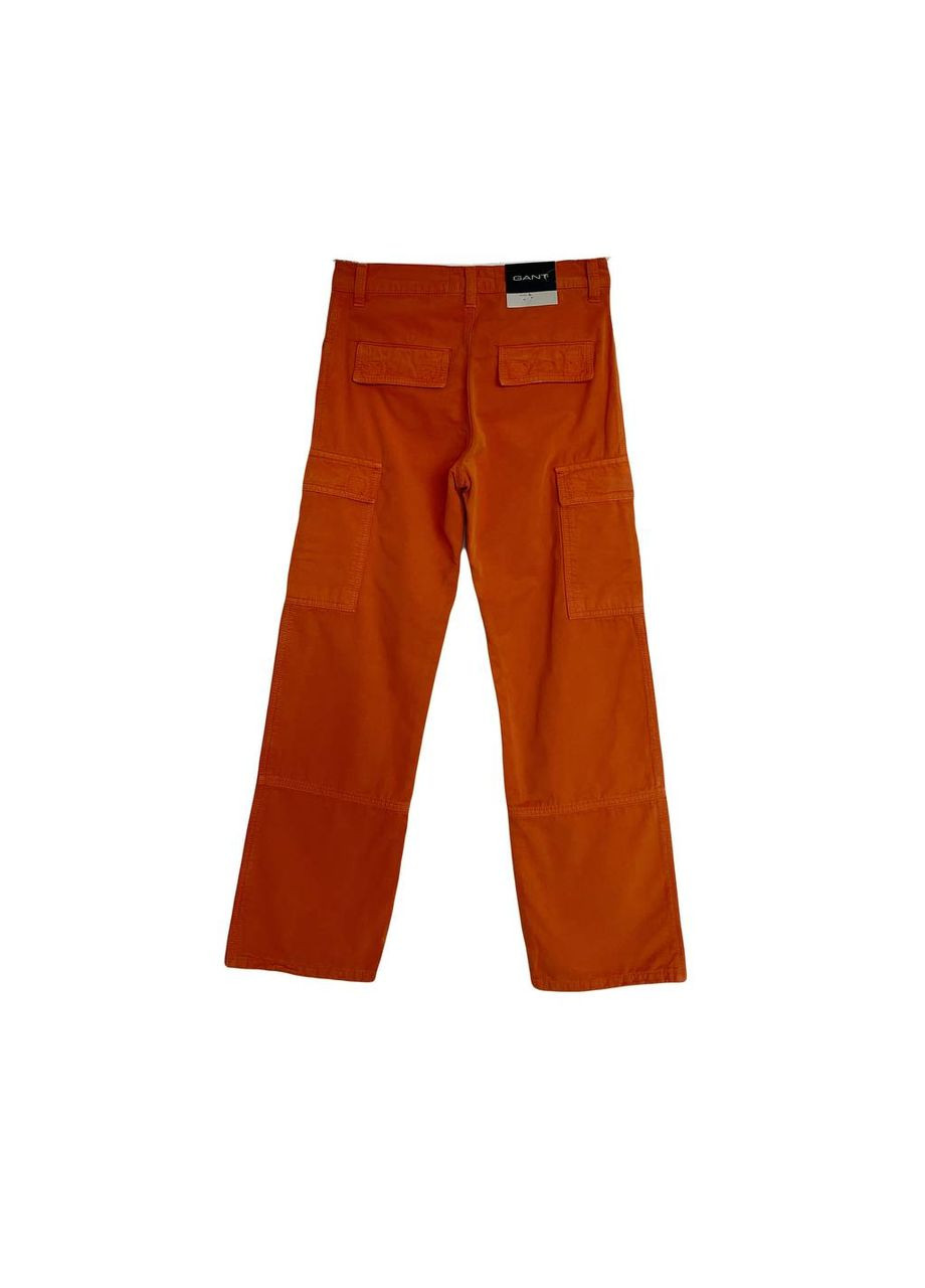 Оранжевые кэжуал демисезонные брюки Gant