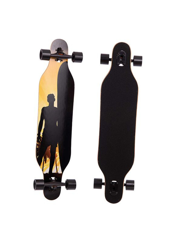 Лонгборд Бордволкинг Boardwalking из канадского клена SK-902 Черно-коричневый, (60508664) FDSO (322734327)