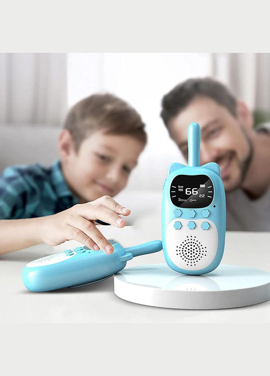 Набор детских рационов FG 73-2 Голубой 2 штуки с аккумуляторной батареей и радиусом действия до 3 км + подсветка Twins (329444133)