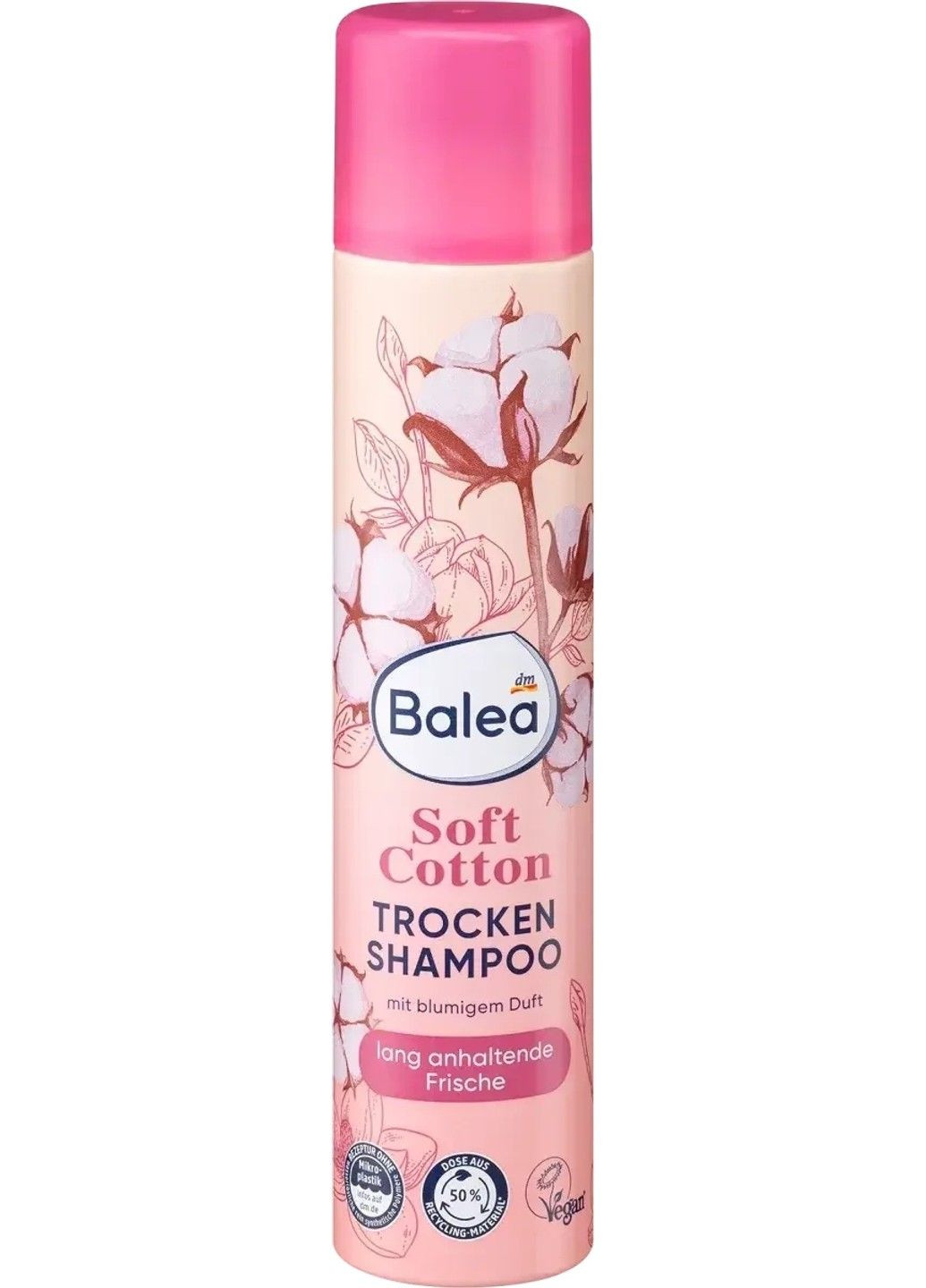 Сухий шампунь Soft Cotton "М'яка Бавовна" для об'єму та свіжості, 200 мл Balea (337177353)