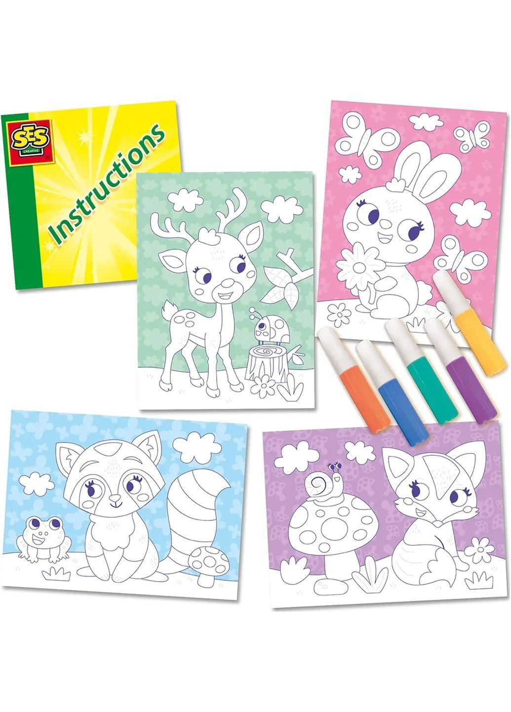 Набір для творчості Лісові тварини з кольоровим піском Ses Creative 14136S (366529113)