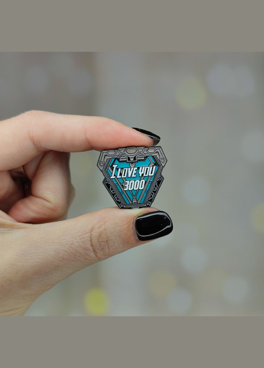 Металевий значок, пін "I love you 3000. Тоні Старк" SureGeek (315149874)