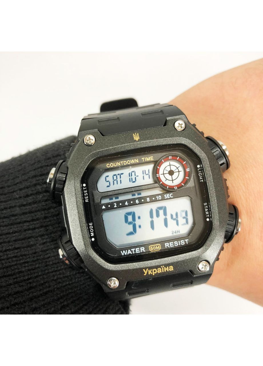 Мужские тактические военные часы 6212/2126BKWT, Стильные PO-385 армейские часы Skmei (337342457)