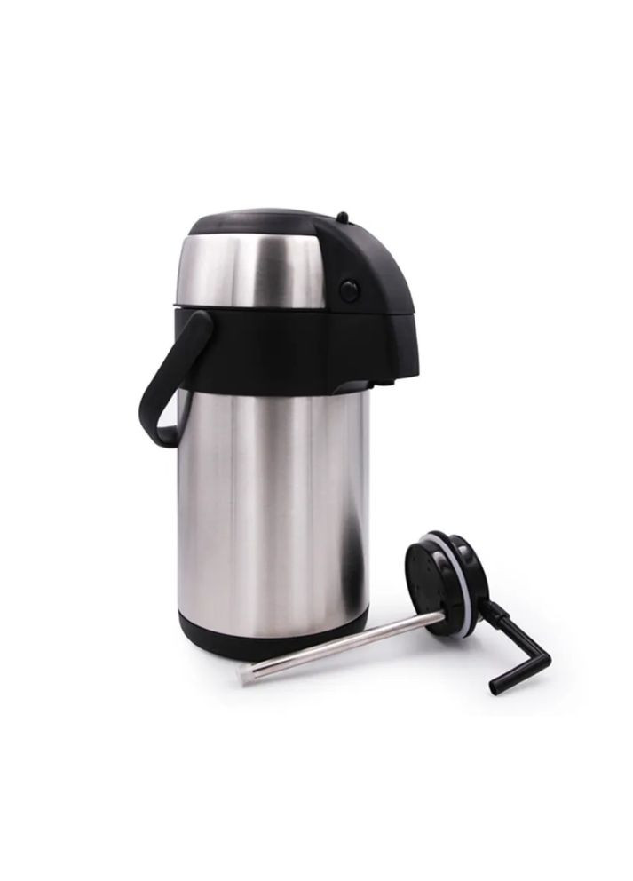 Термос помповий 4 л з нержавіючої сталі з ручкою Stenson (365291133)