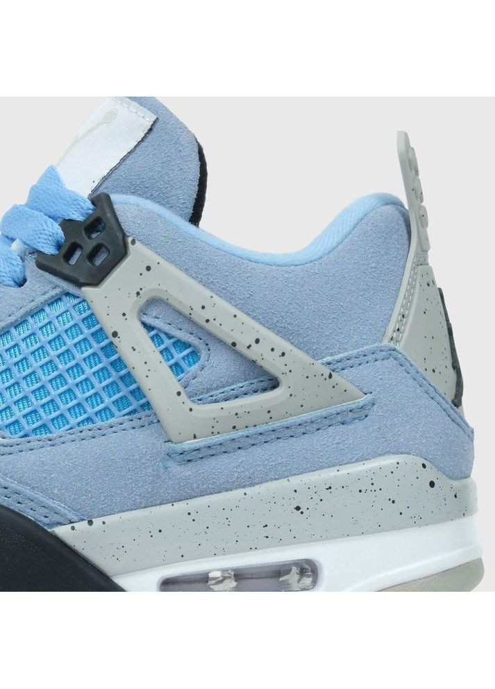 КРОССОВКИ ЖЕНСКИЕ NIKE AIR JORDAN 4 UNIVERSITY BLUE НАЙК АИР ДЖОРДАН No Brand чёрные демисезоны (367166779)