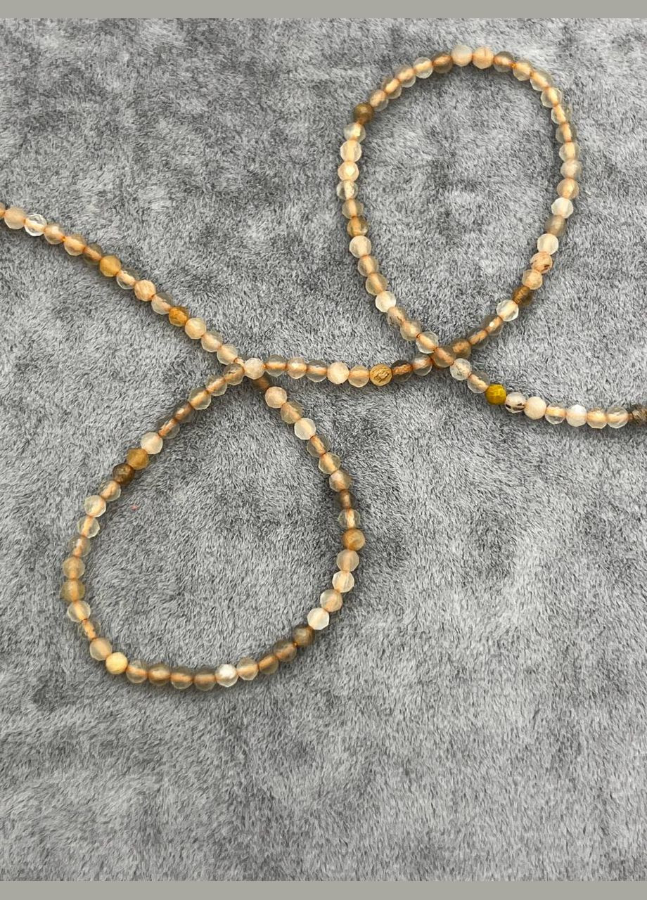 Солнечный камень на нитке без замка 2 мм 40 см No Brand (311678218)