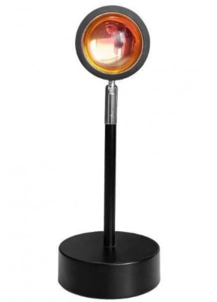 Светильник-лампа LED Sunset Lamp Сансет для селфи с пультом черный (2087381059) No Brand (328439703)