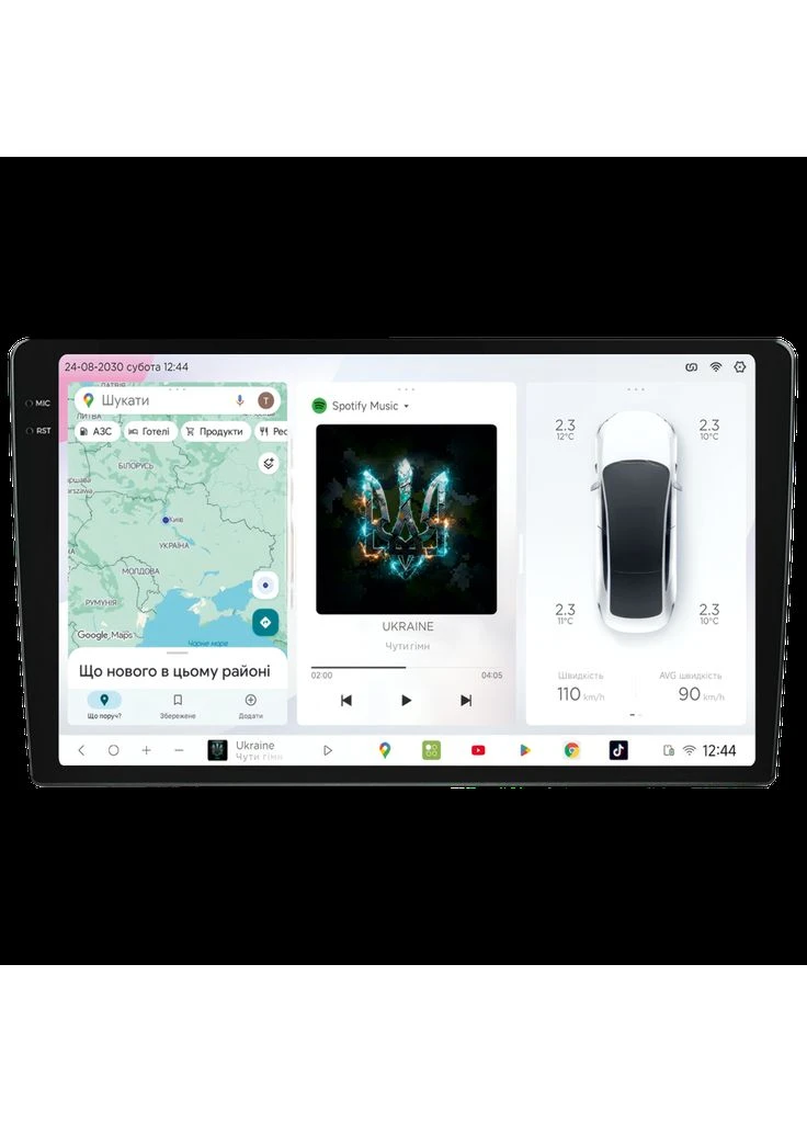 Штатная магнитола для Toyota Highlander 2013-2019 S7 2K QLED 10" Android 8-ядерный 2.7ГГц 6x64Гб SIM-карта 3G/4G AK7808 AB DriveX (401893027)