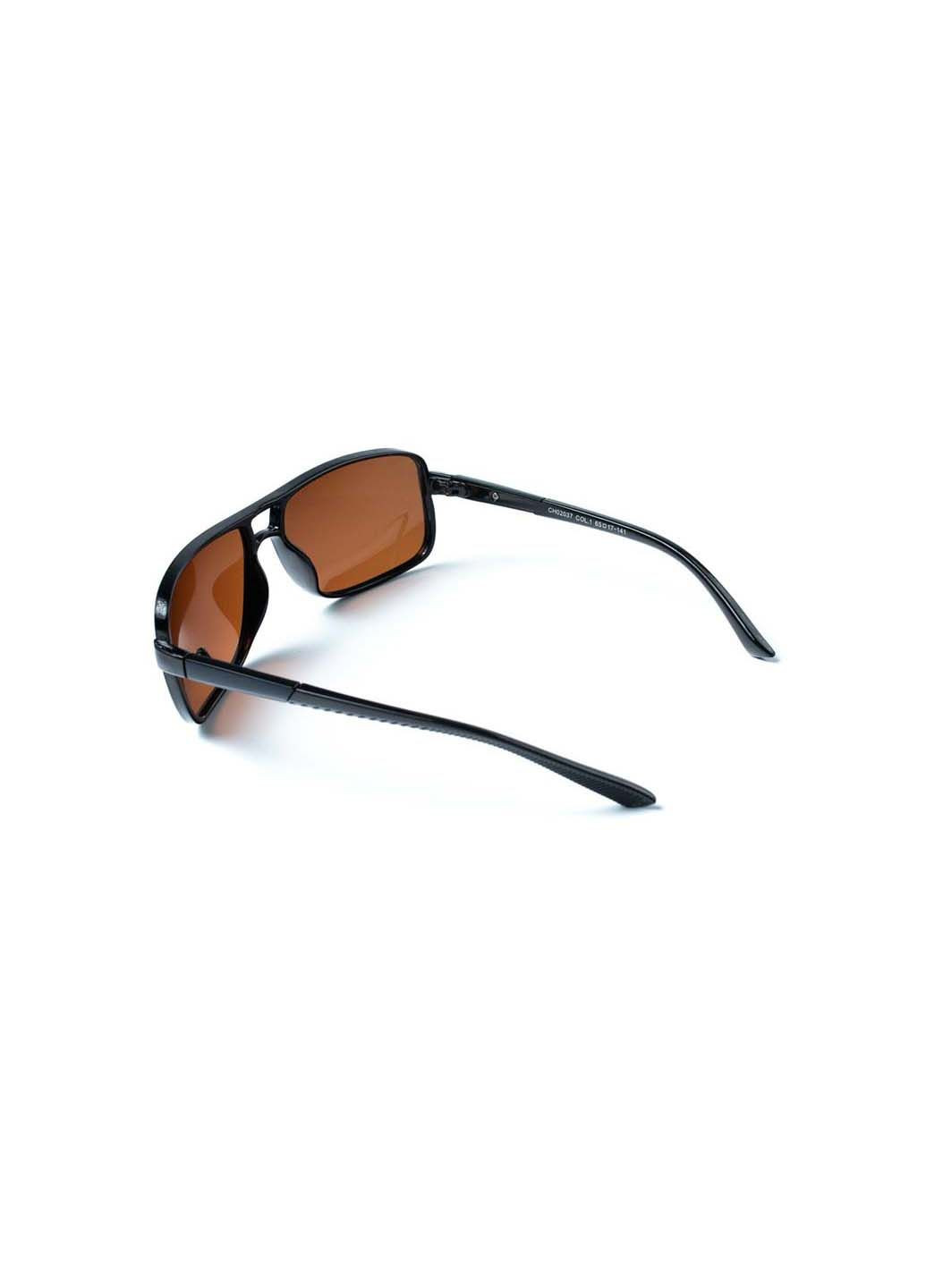 Сонцезахисні окуляри з поляризацією Фешн-класика чоловічі 445-758 LuckyLOOK (294908076)