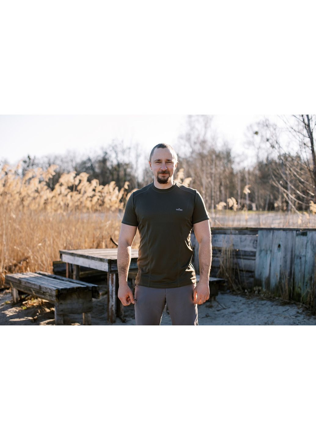 Футболка Coolpass SS T-KI-0006-olive 2XL Tribe (368703584)