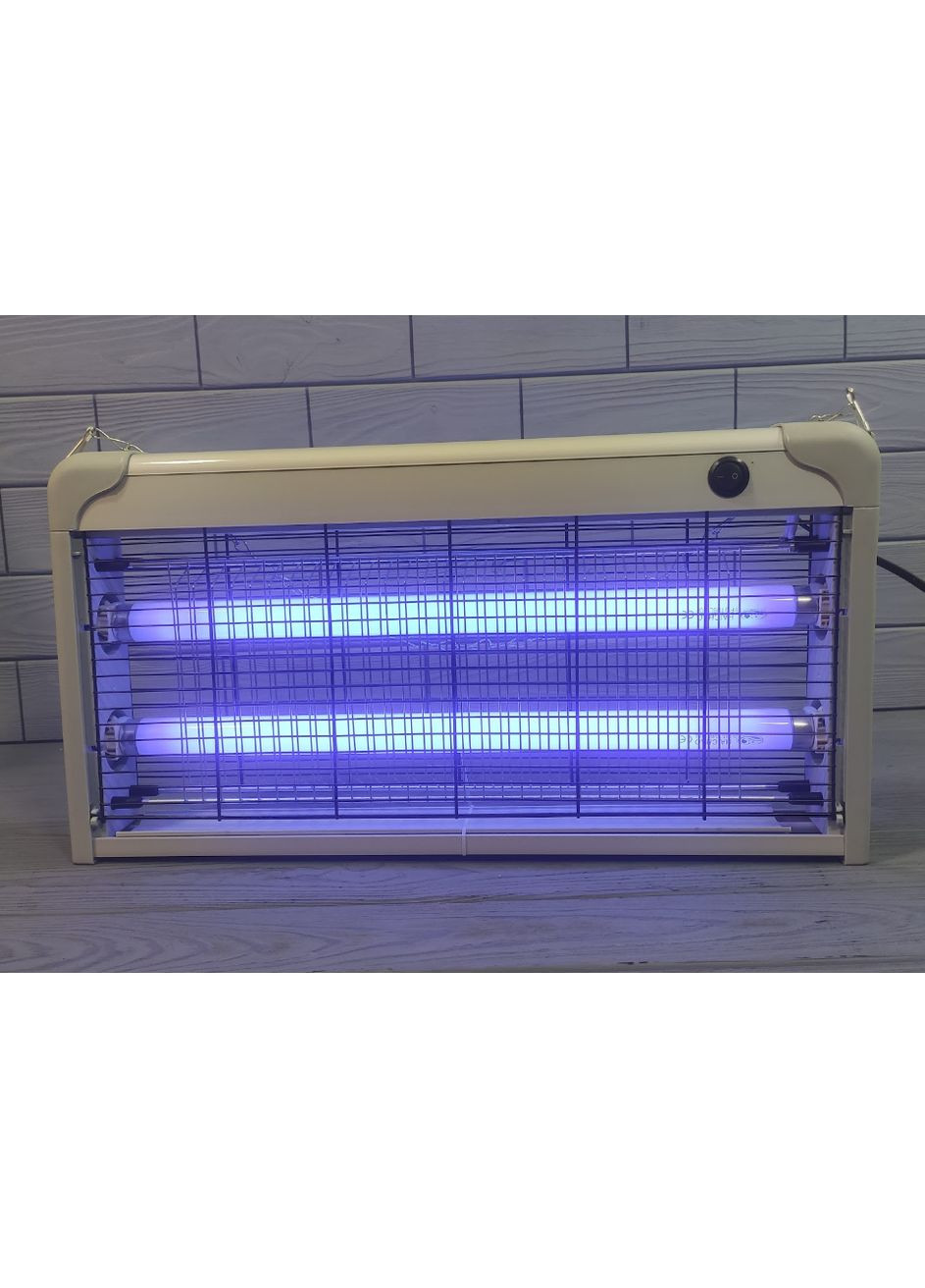 Инсектицидная ультрафиолетовая лампа 2X15W до 100 м2 уничтожитель насекомых, светильник ловушка для мух и комаров Lebron (350349253)