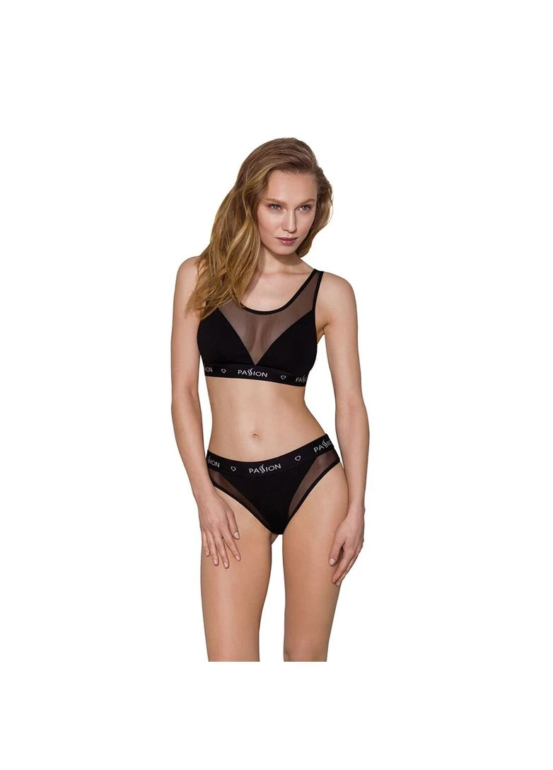 Трусики з прозорою вставкою PS002 PANTIES, black Passion (340275163)
