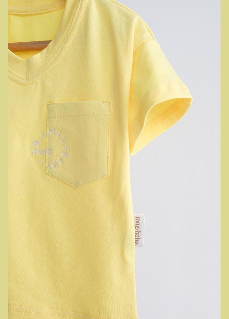 Жовта футболка дитяча be brave Magbaby