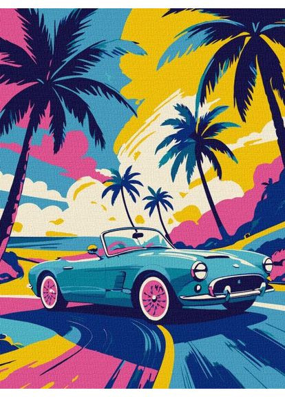 Картина за номерами - Неоновий драйв ©art_selena_ua 30х40 см IDEYKA (362219809)