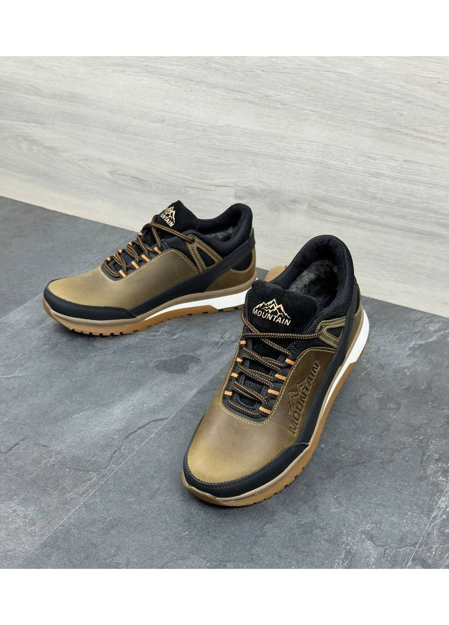 Кросівки черевики зимові . Черевики чоловічі зимові на хутрі . Натуральна шкіра на натуральній шерсті No Brand (372898256)