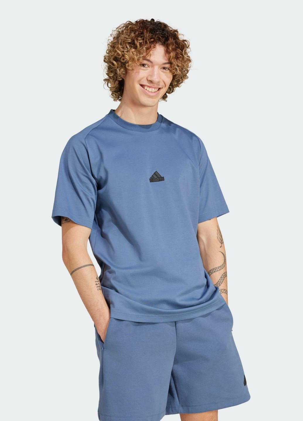Синя футболка z.n.e. adidas