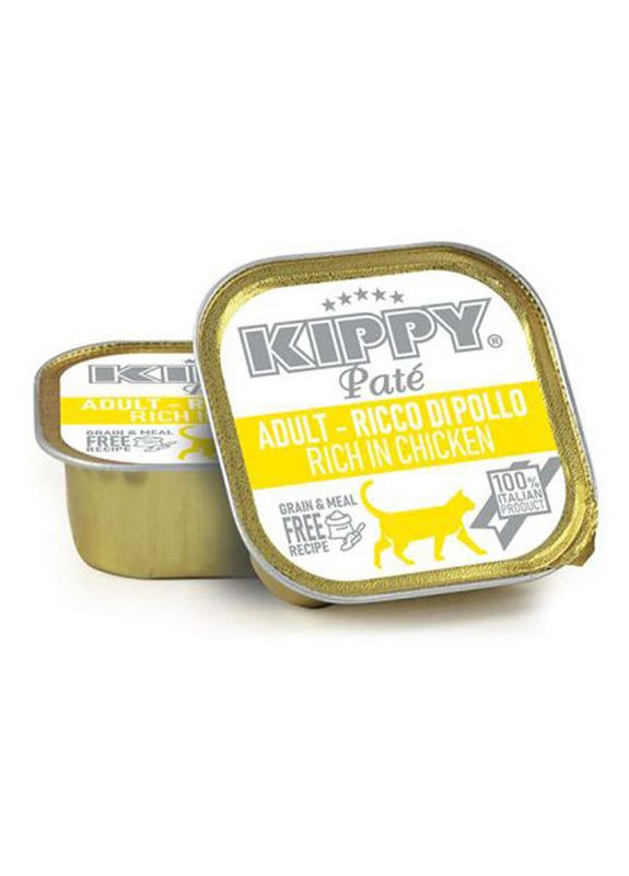 Pate Cat Adult Chicken - Вологий корм з куркою для дорослих котів усіх порід 90 г (8015912511621) Kippy (348033926)