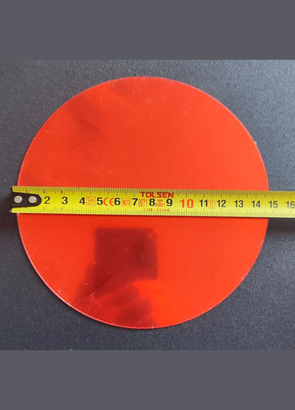 Зеркальные акриловые наклейки круги Красный 26шт Б289 No Brand (322210973)