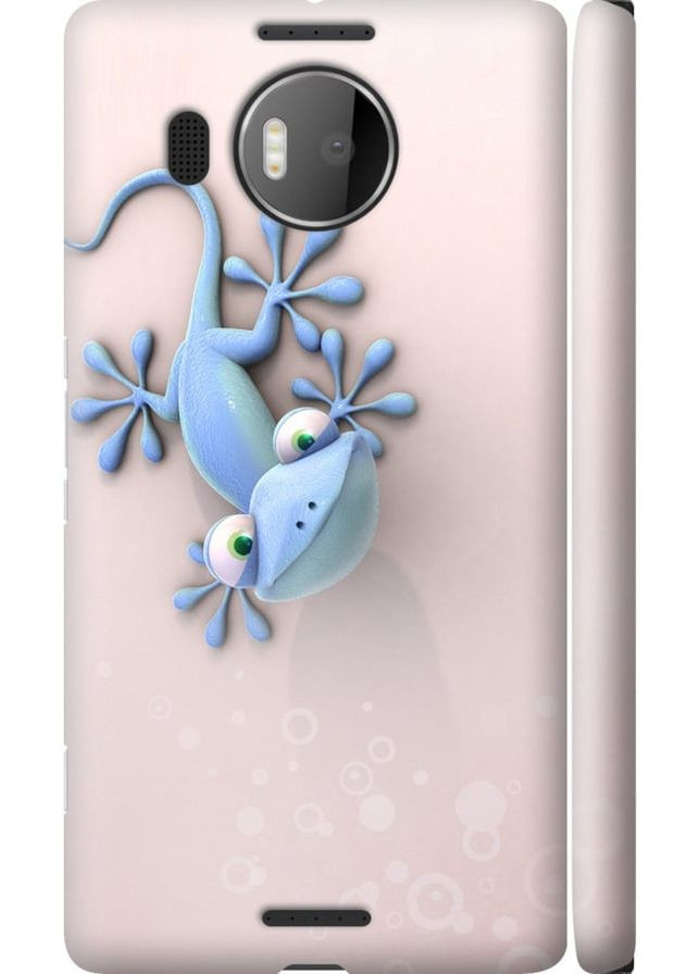 3D пластиковый матовый чехол 'Геккончик' для Endorphone Microsoft Lumia 950 XL Dual Sim (335403092)