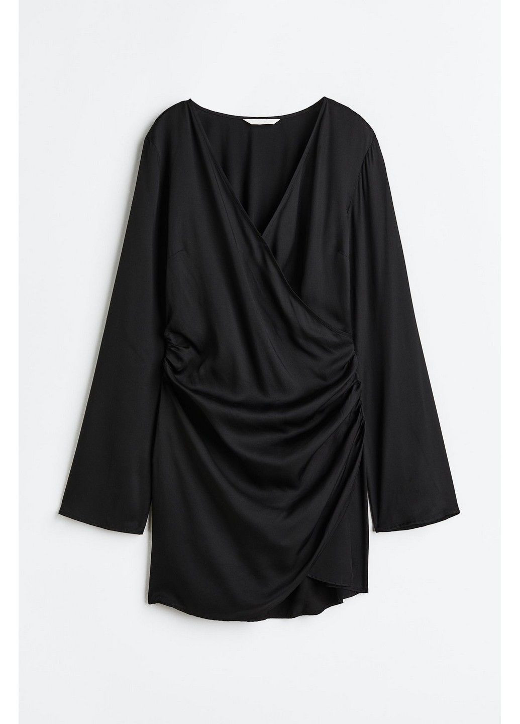Черно-белое кэжуал платье с микро-дефектом H&M с абстрактным узором