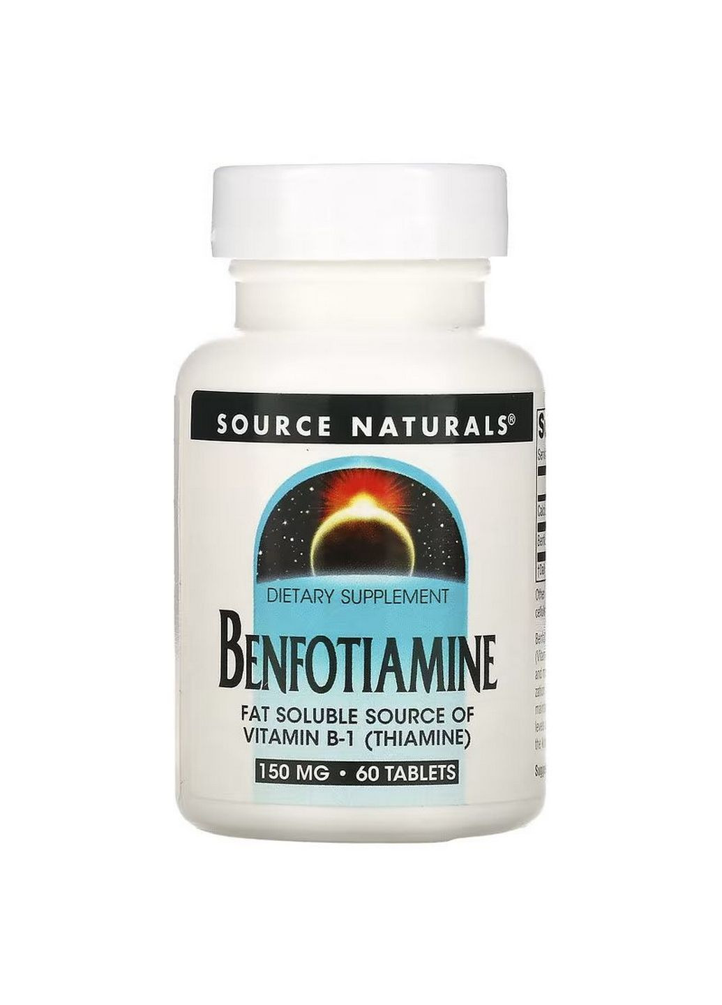 Витамины и минералы Benfotiamine 150 mg, 60 таблеток Source Naturals (293419958)
