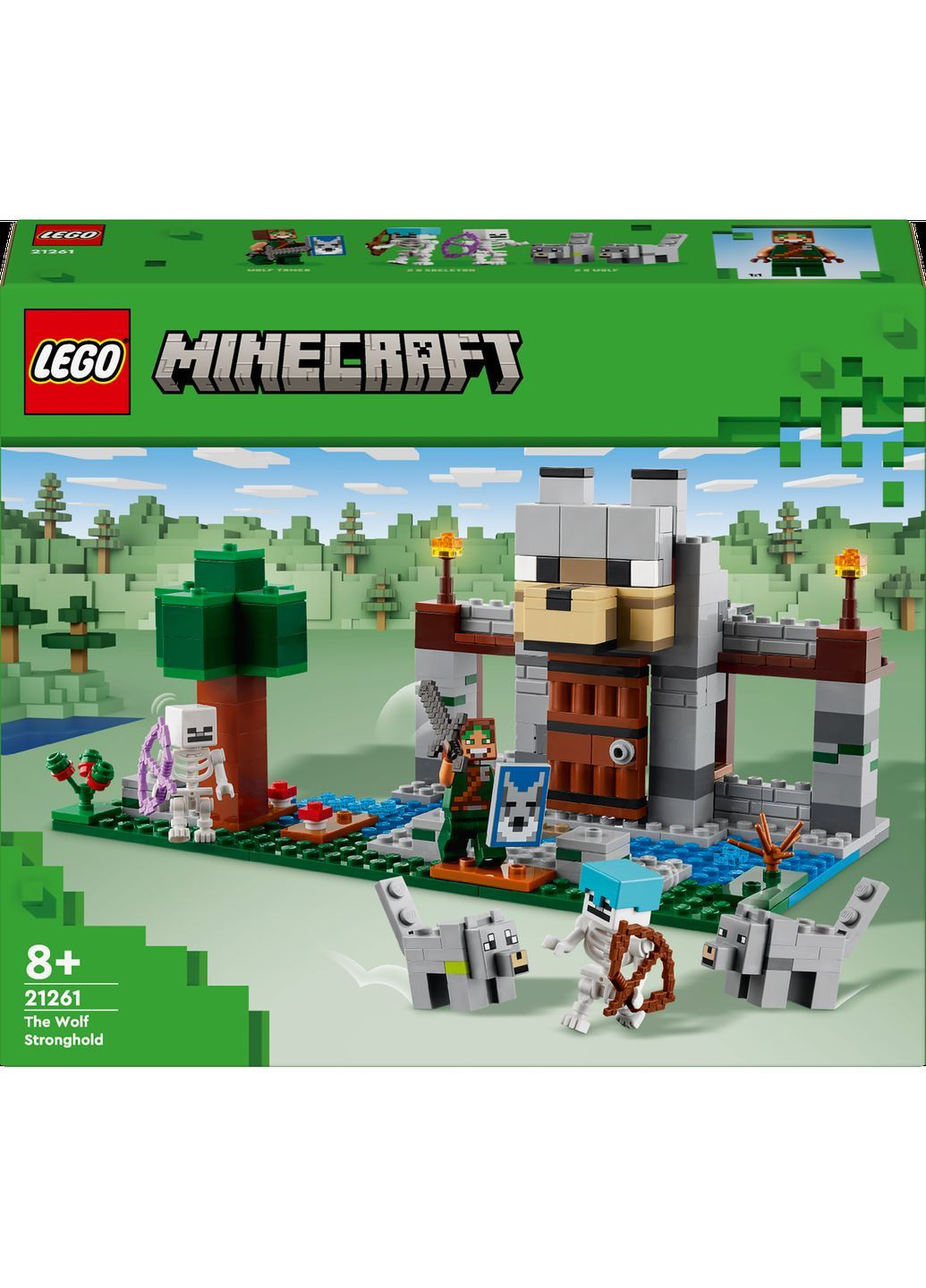 Конструктор Minecraft Вовк із Цитаделі, 312 деталей () Lego 21261 (367032679)